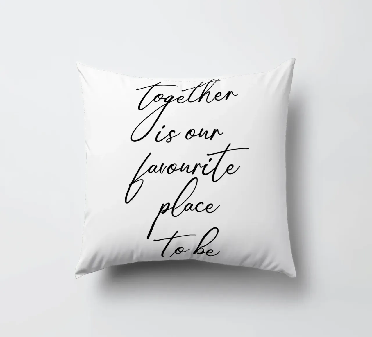 Ensemble, c'est notre lieu de prédilection pour la citation coussin de Paigaam Studio