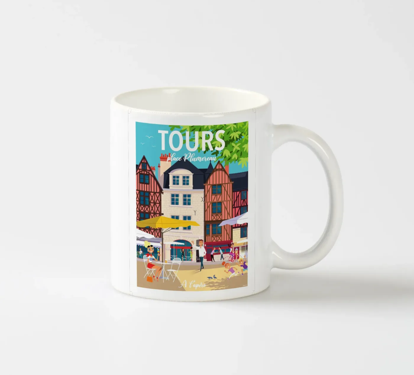tours ceramic mug by Raphaël Delerue