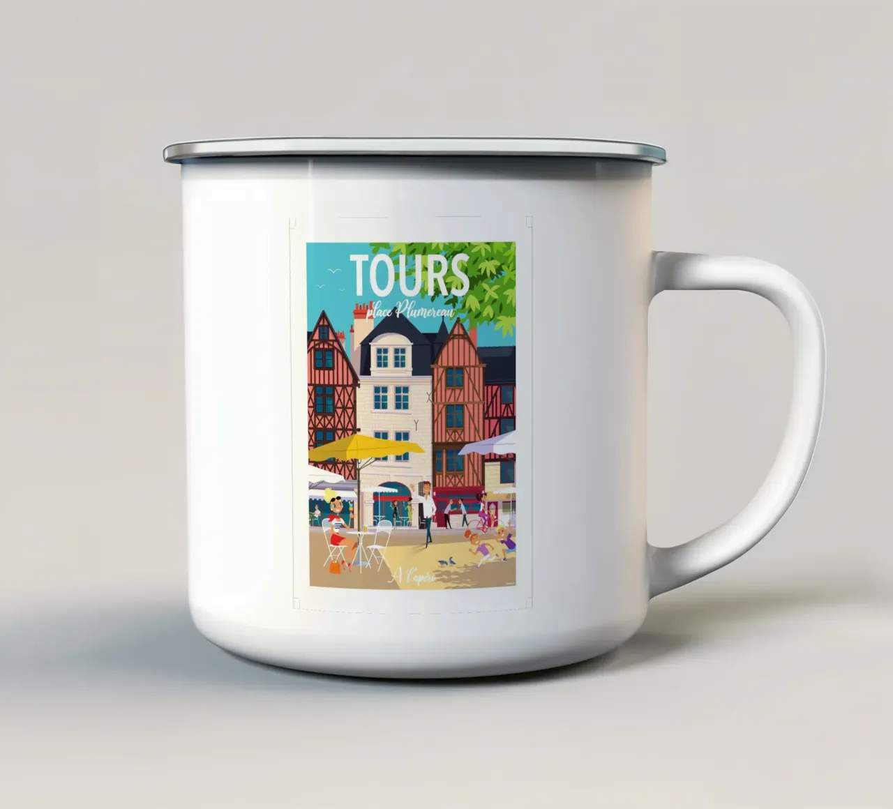 tours tazza in smalto da Raphaël Delerue