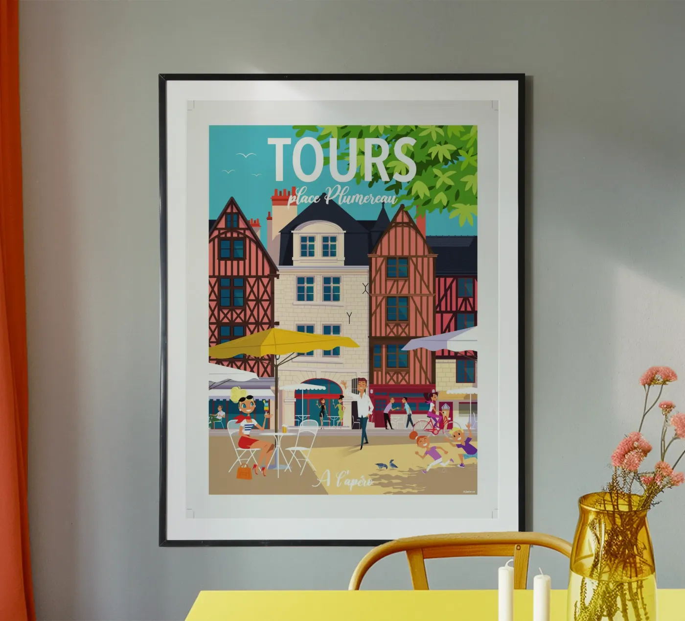 tours poster by Raphaël Delerue