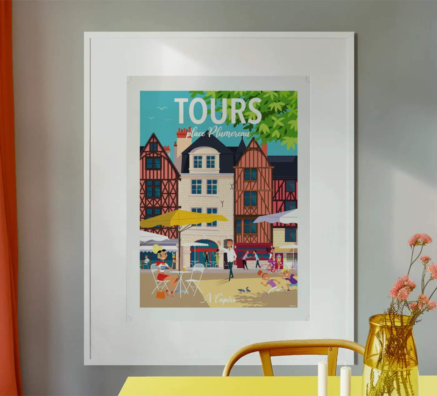 tours poster by Raphaël Delerue