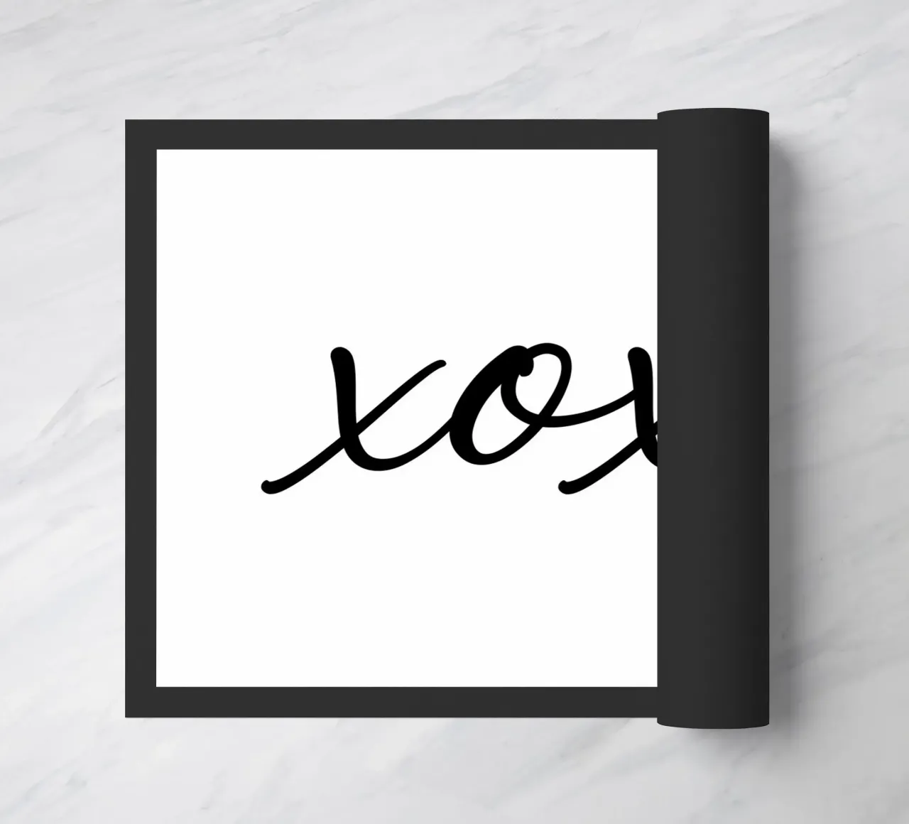 xoxo (abbracci e baci) zerbino da Paigaam Studio