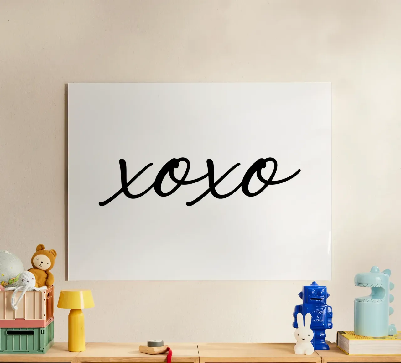 xoxo (abbracci e baci) plexiglass da Paigaam Studio