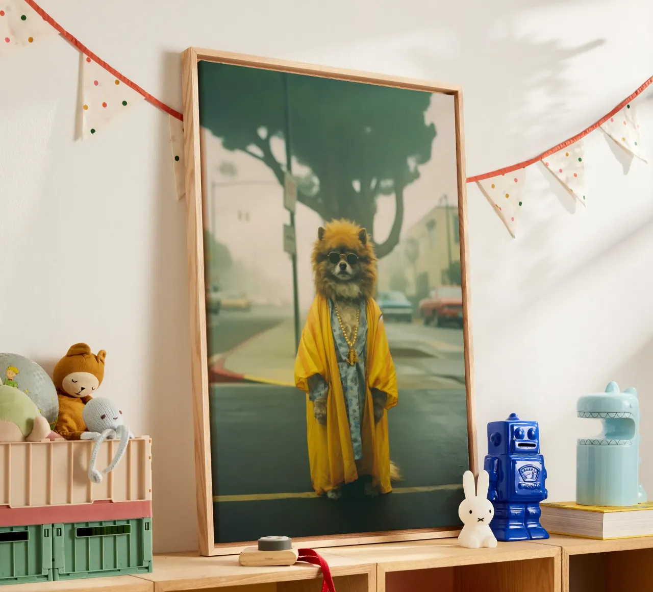 Marcus tela con Cornice a cassetta da Affiches Chien Originales – Dogland