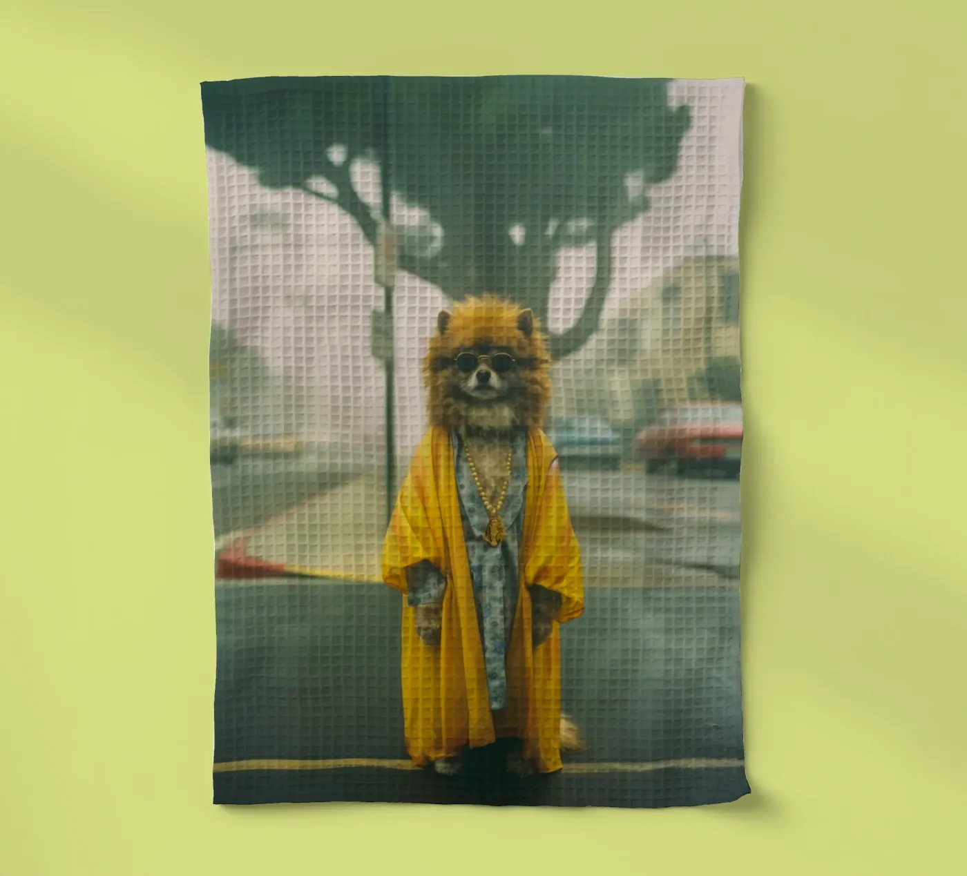 Marcus tea towel by Affiches Chien Originales – Dogland