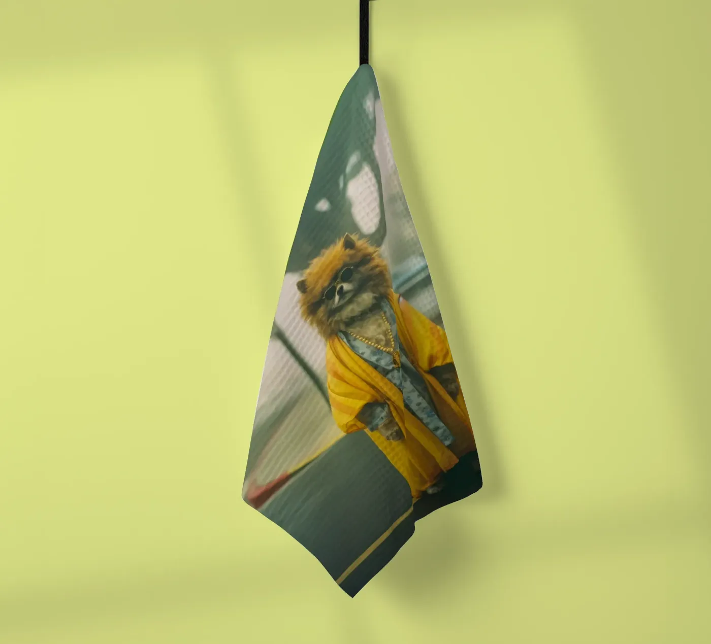 Marcus tea towel by Affiches Chien Originales – Dogland