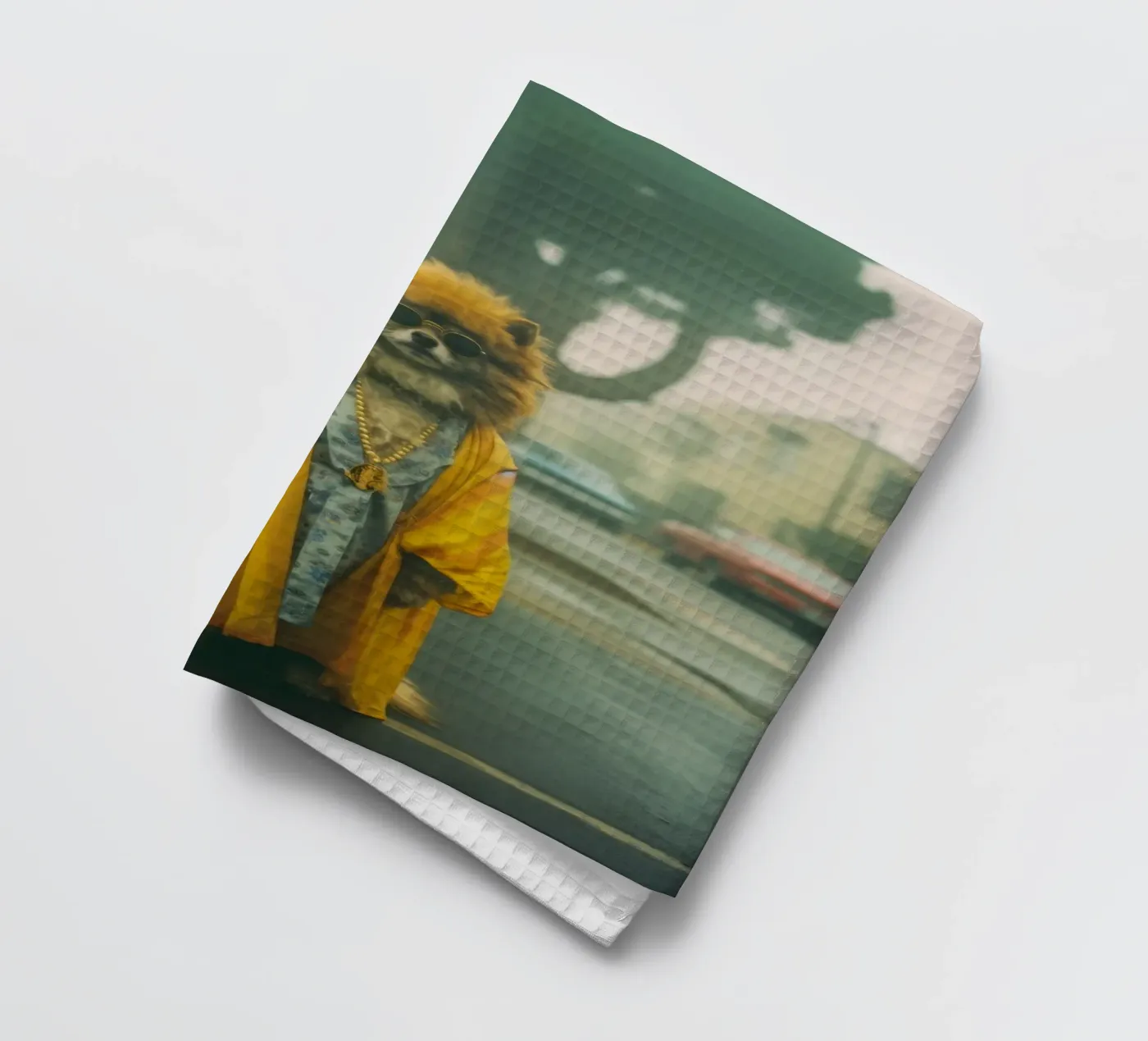 Marcus tea towel by Affiches Chien Originales – Dogland