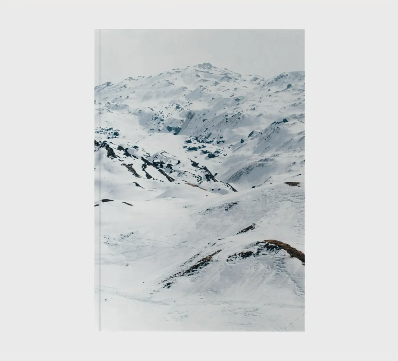 Pure snowy landscape - Alpine tranquillity notebook by Whole©