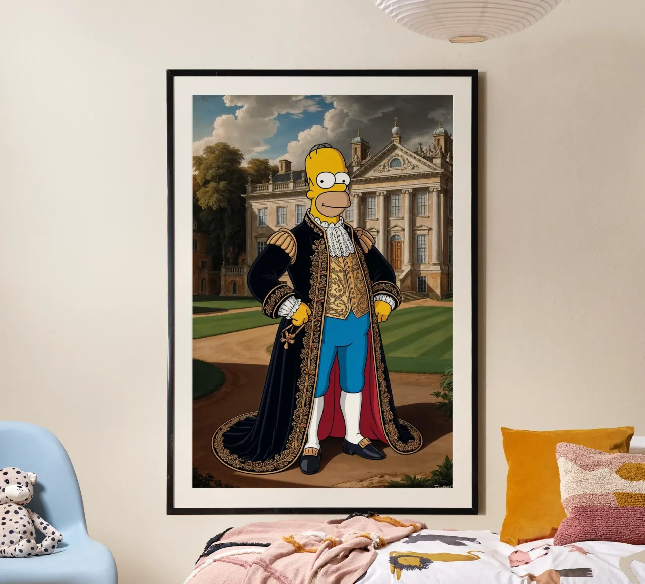 Lord Homer di Springfield | Edizione limitata carta hahnemühle da Renaissance Rebel
