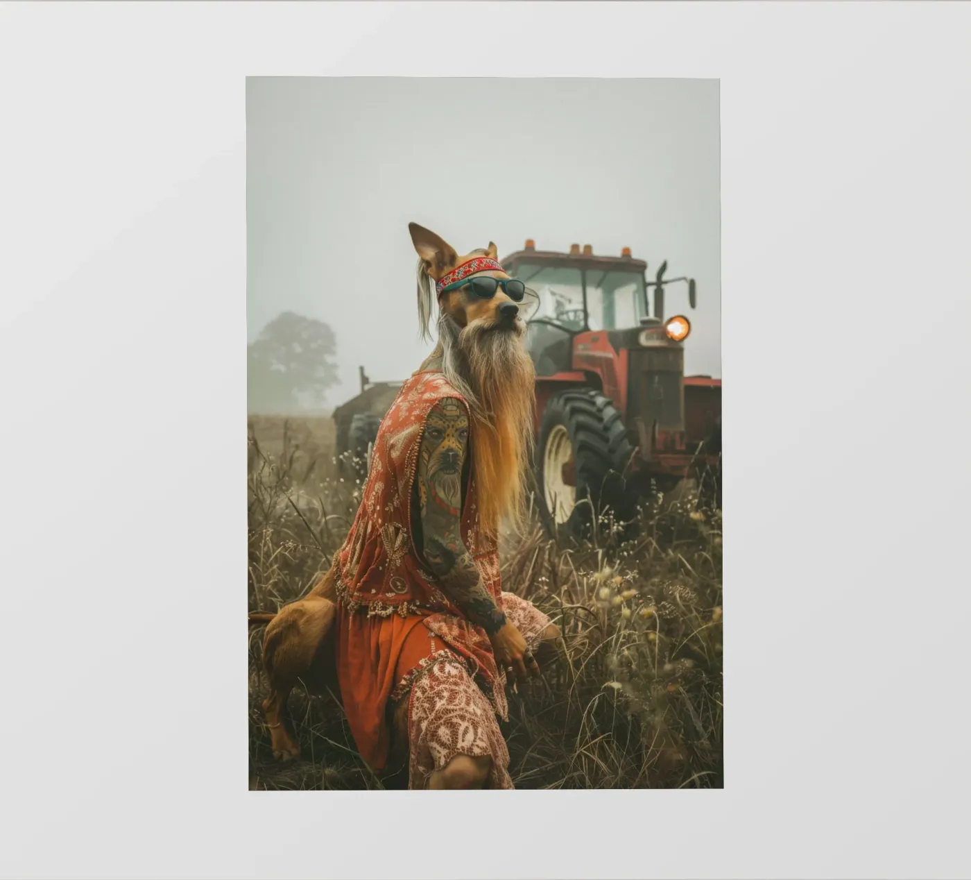 Buck fotobehang van Affiches Chien Originales – Dogland