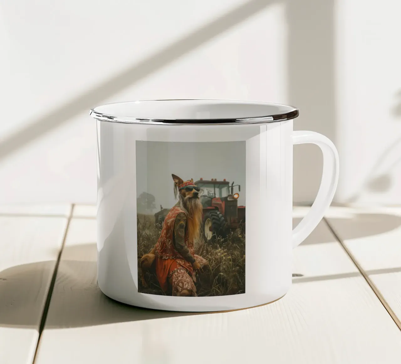 Buck tazza in smalto da Affiches Chien Originales – Dogland