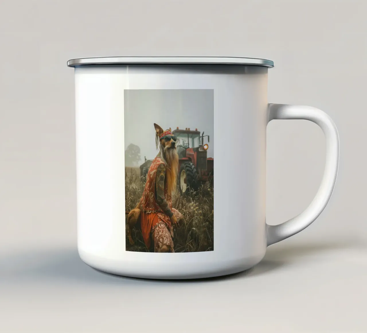 Buck tazza in smalto da Affiches Chien Originales – Dogland