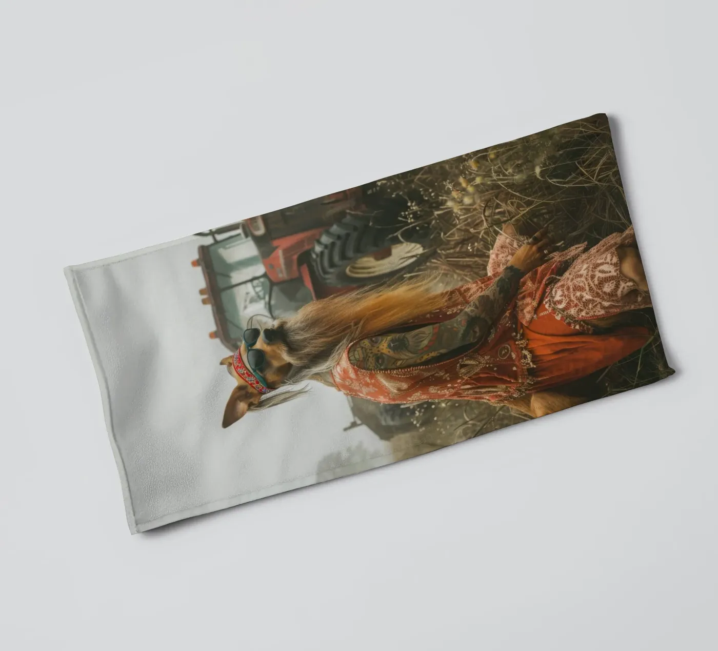 Buck towel by Affiches Chien Originales – Dogland