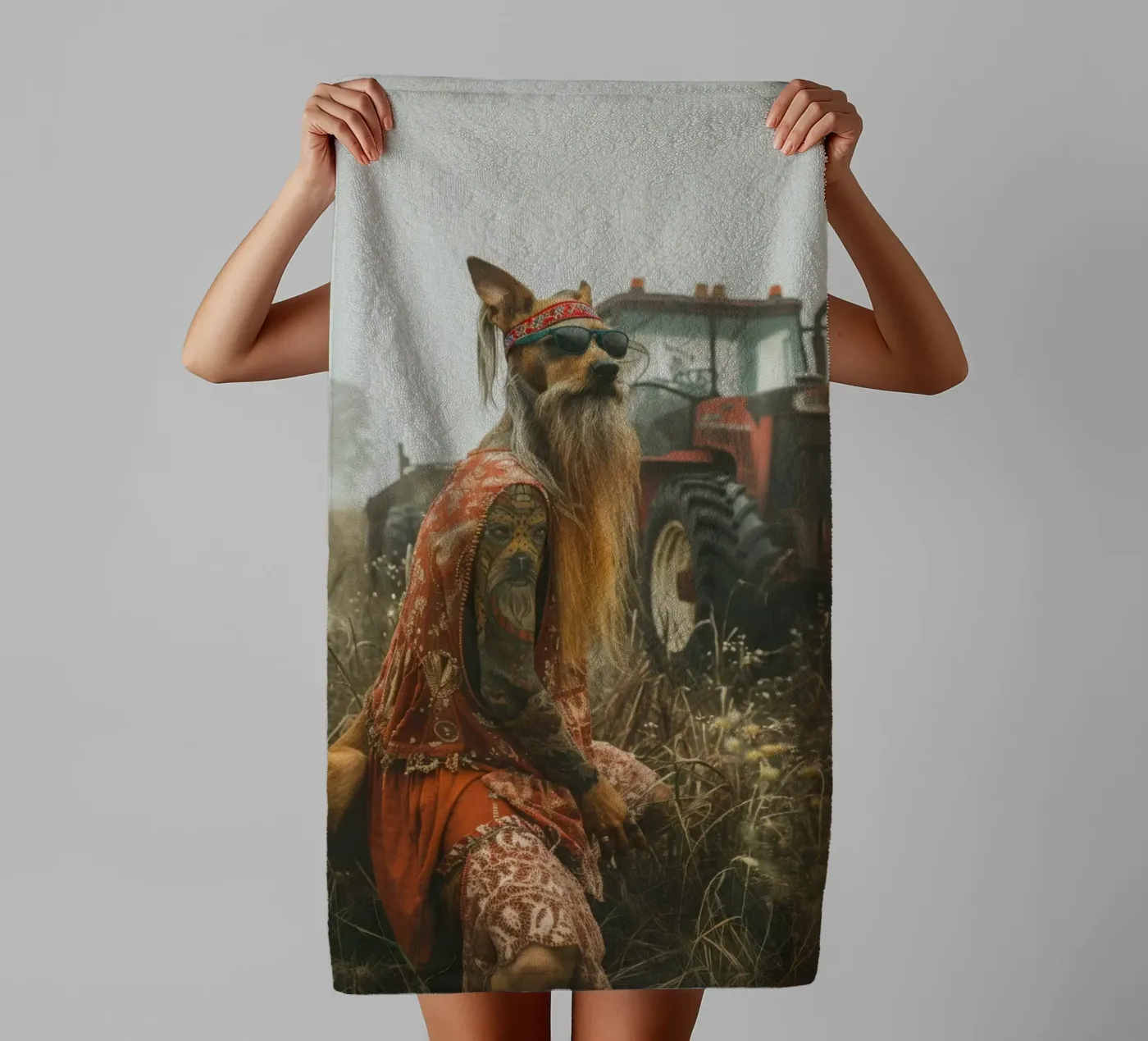 Buck towel by Affiches Chien Originales – Dogland