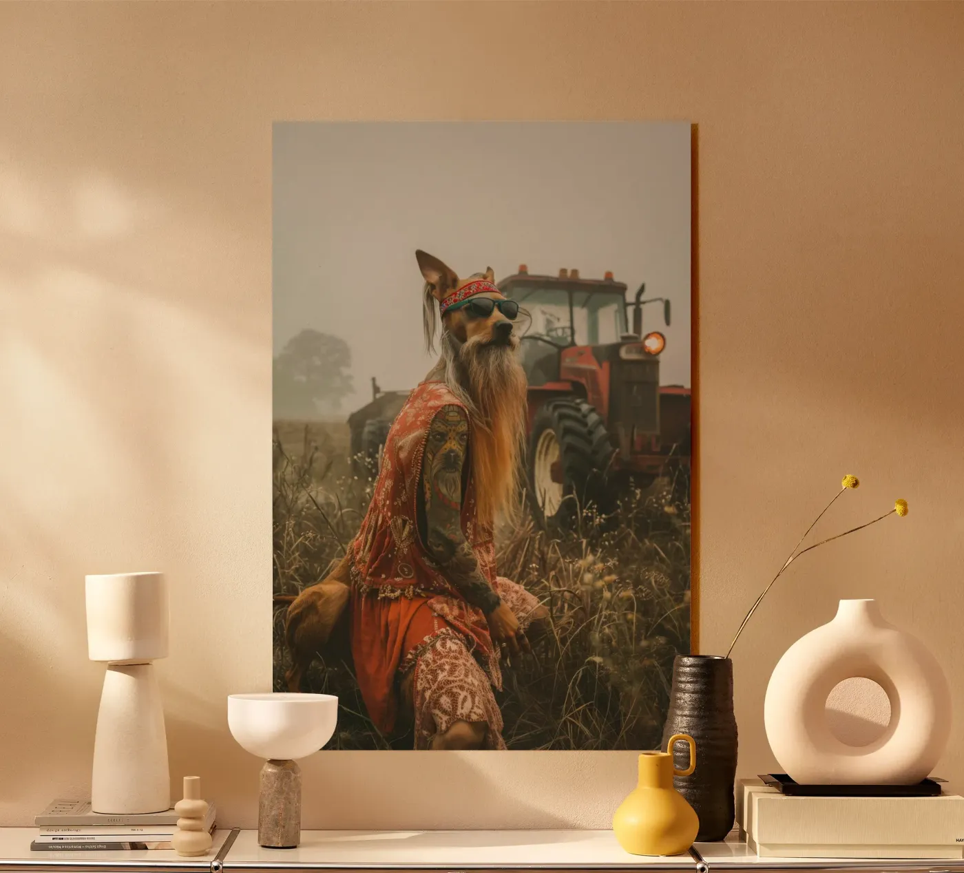 Buck acryl van Affiches Chien Originales – Dogland
