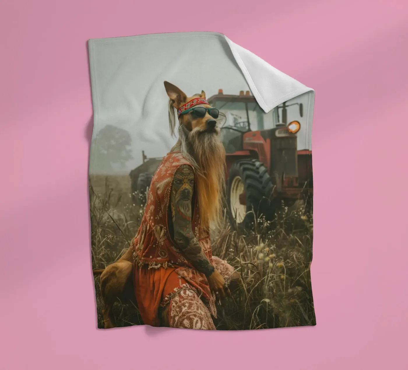 Buck fleece blanket by Affiches Chien Originales – Dogland