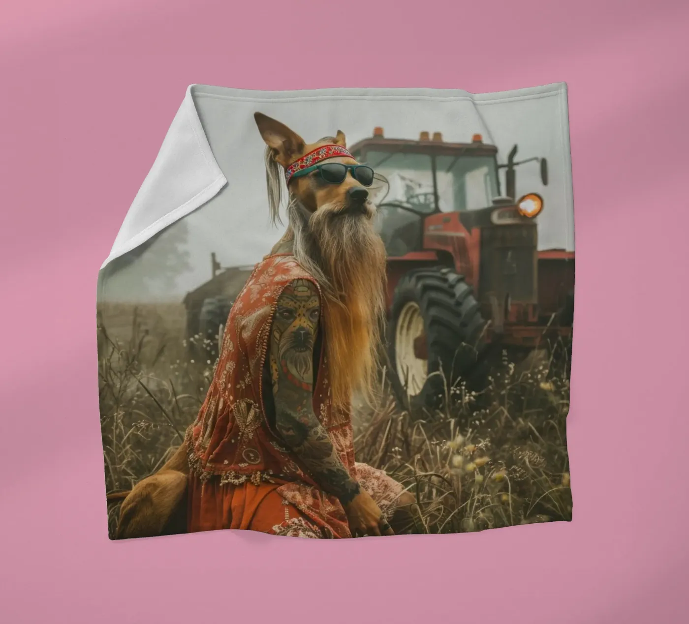 Buck fleece blanket by Affiches Chien Originales – Dogland