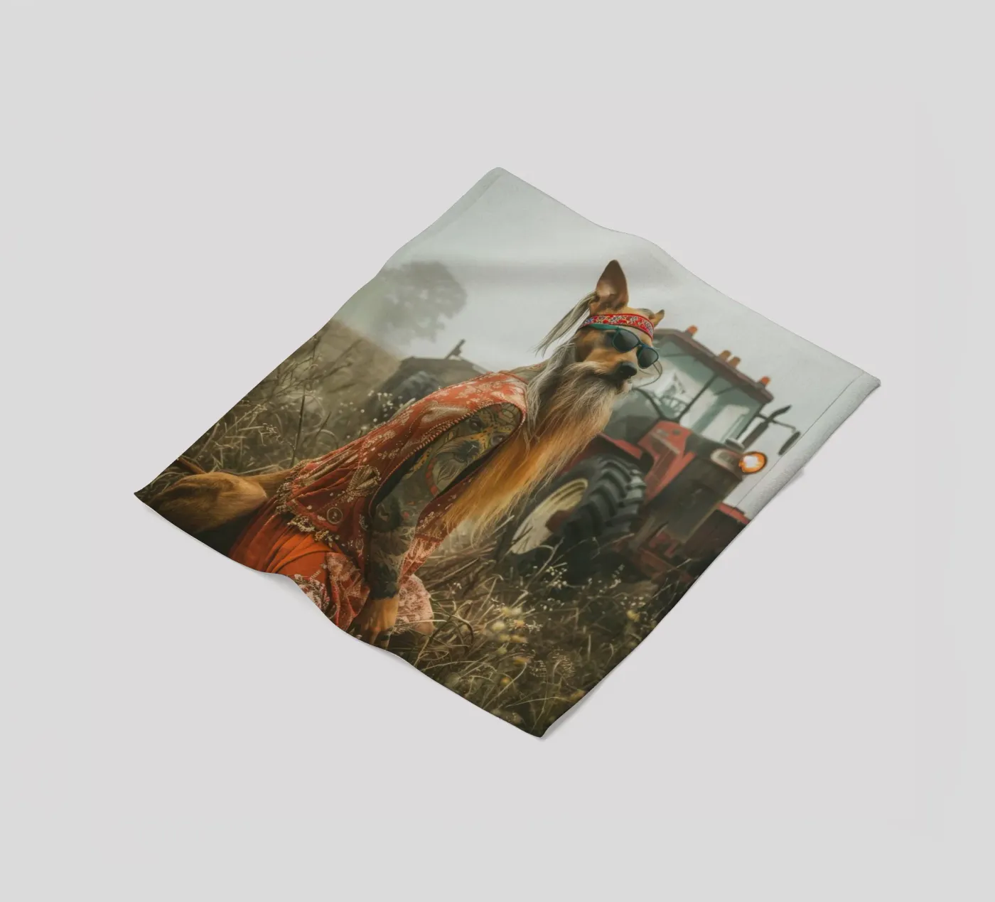 Buck fleece blanket by Affiches Chien Originales – Dogland