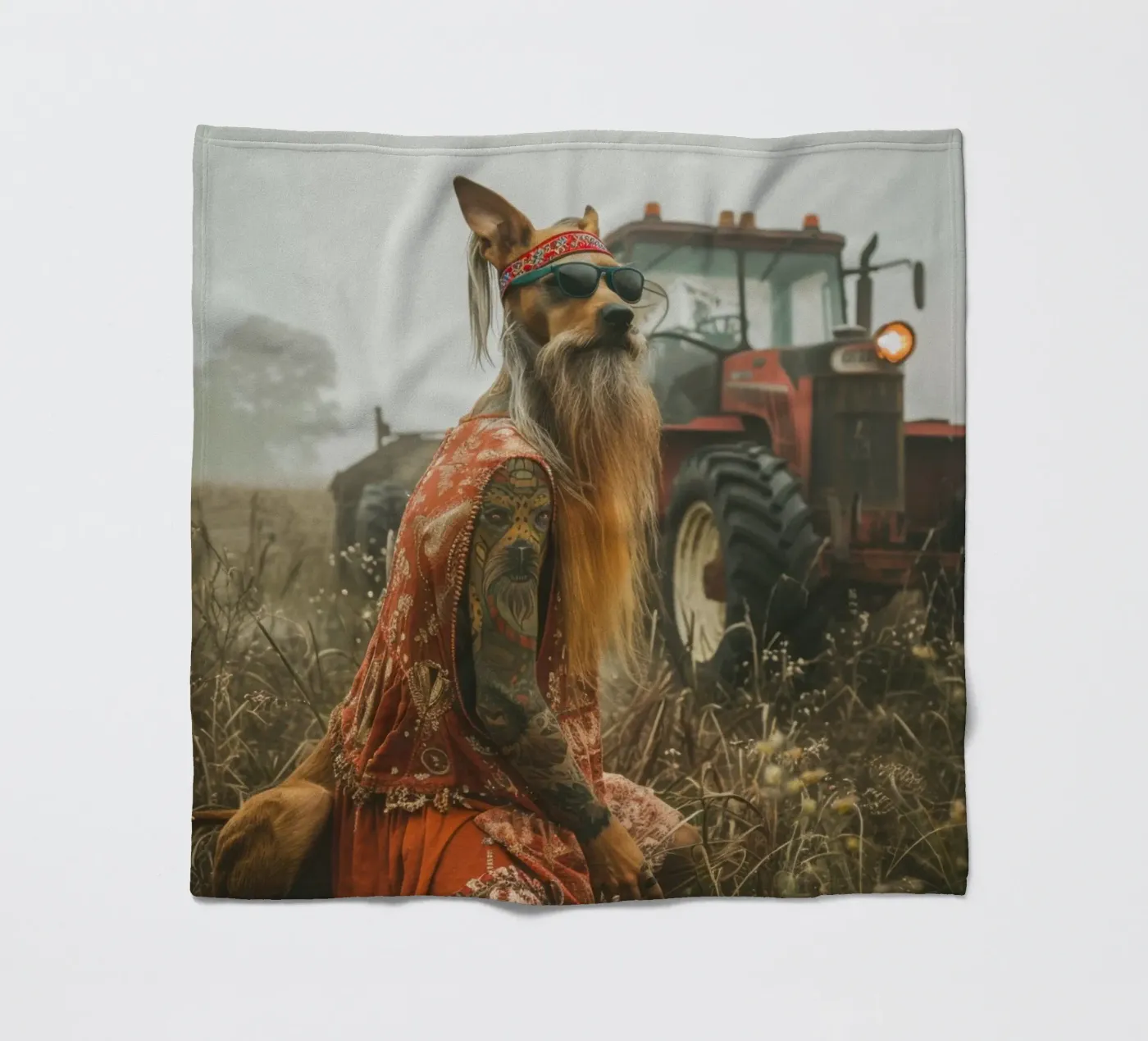 Buck fleece blanket by Affiches Chien Originales – Dogland
