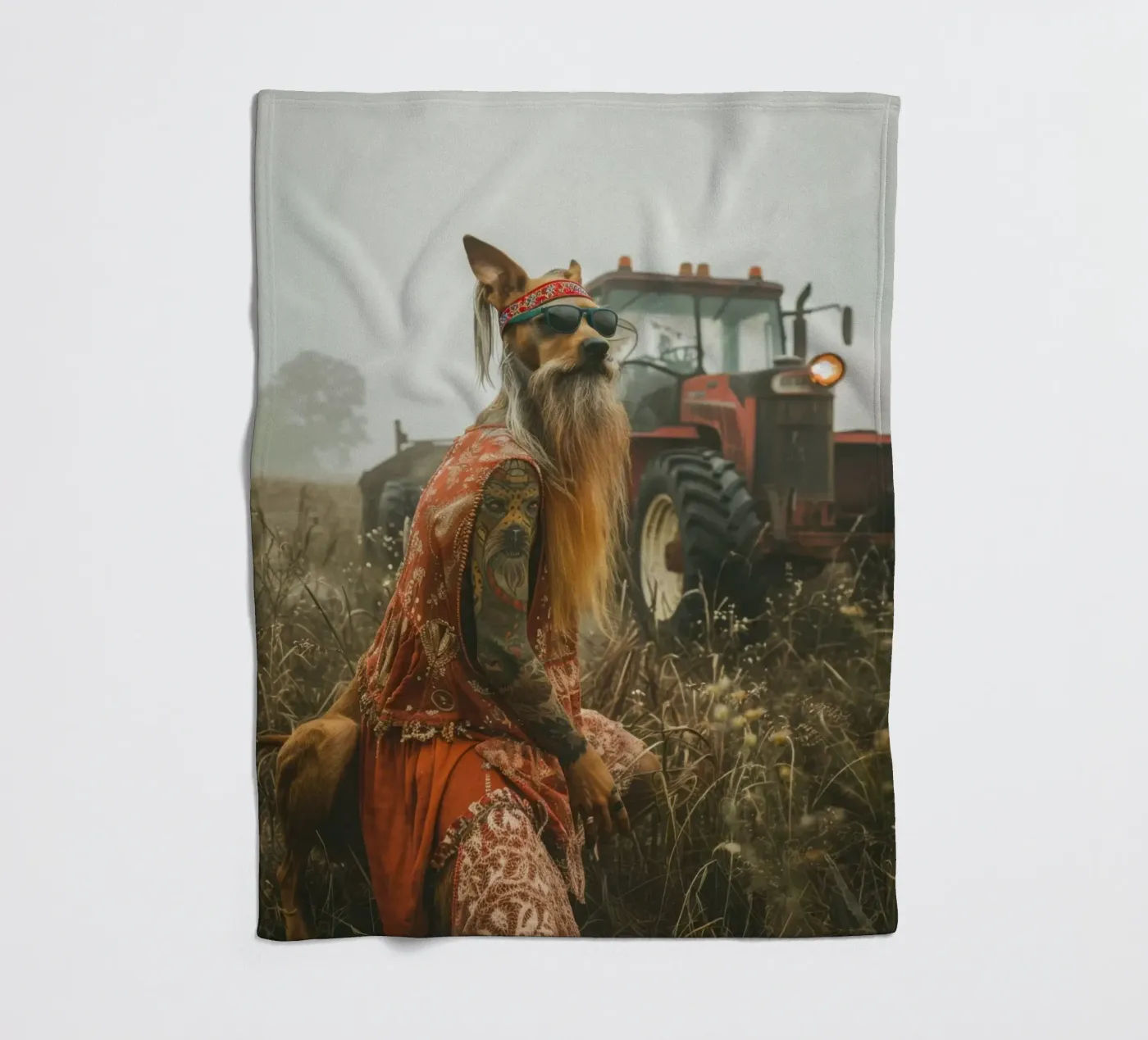 Buck fleece blanket by Affiches Chien Originales – Dogland