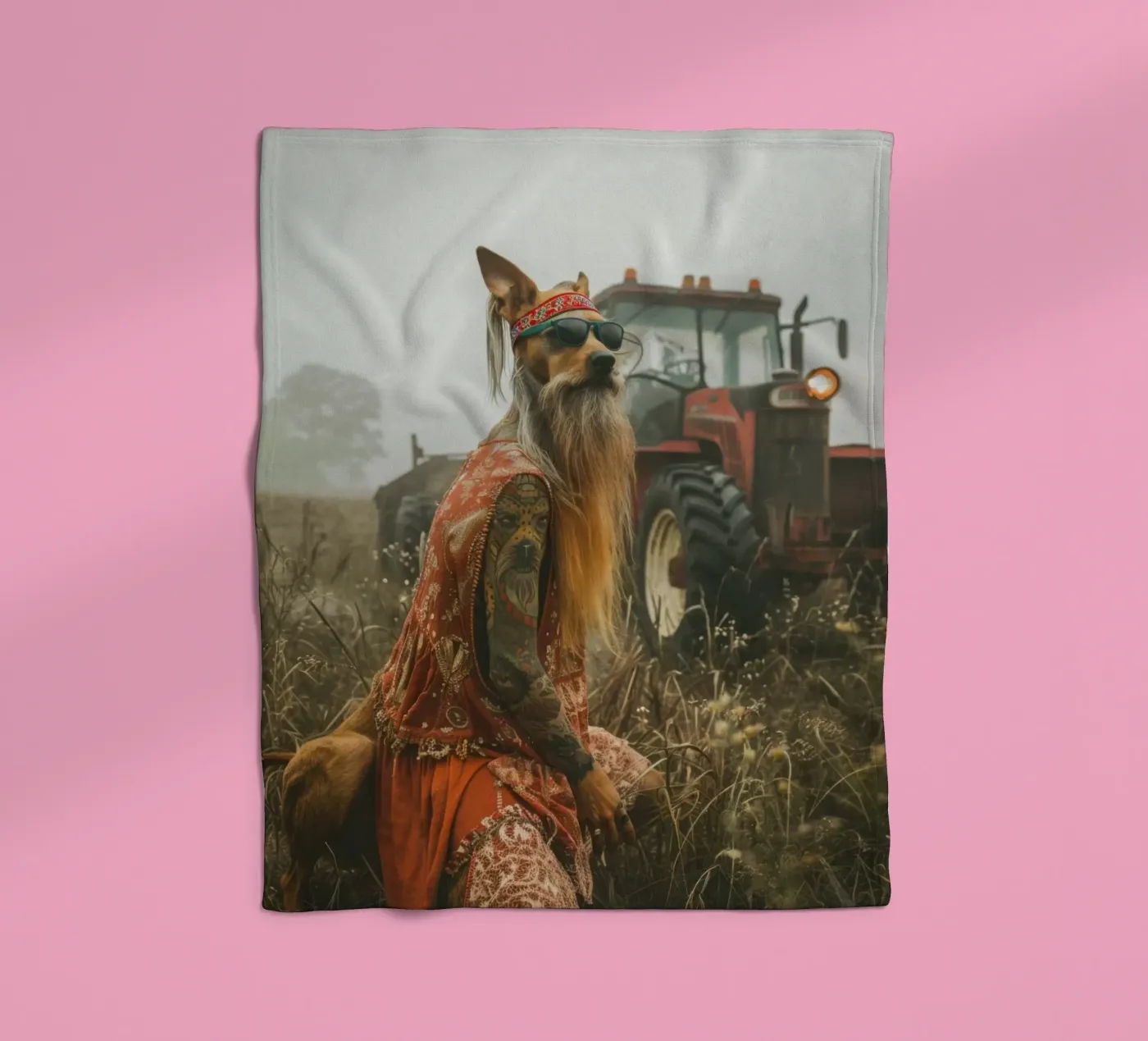 Buck fleece blanket by Affiches Chien Originales – Dogland