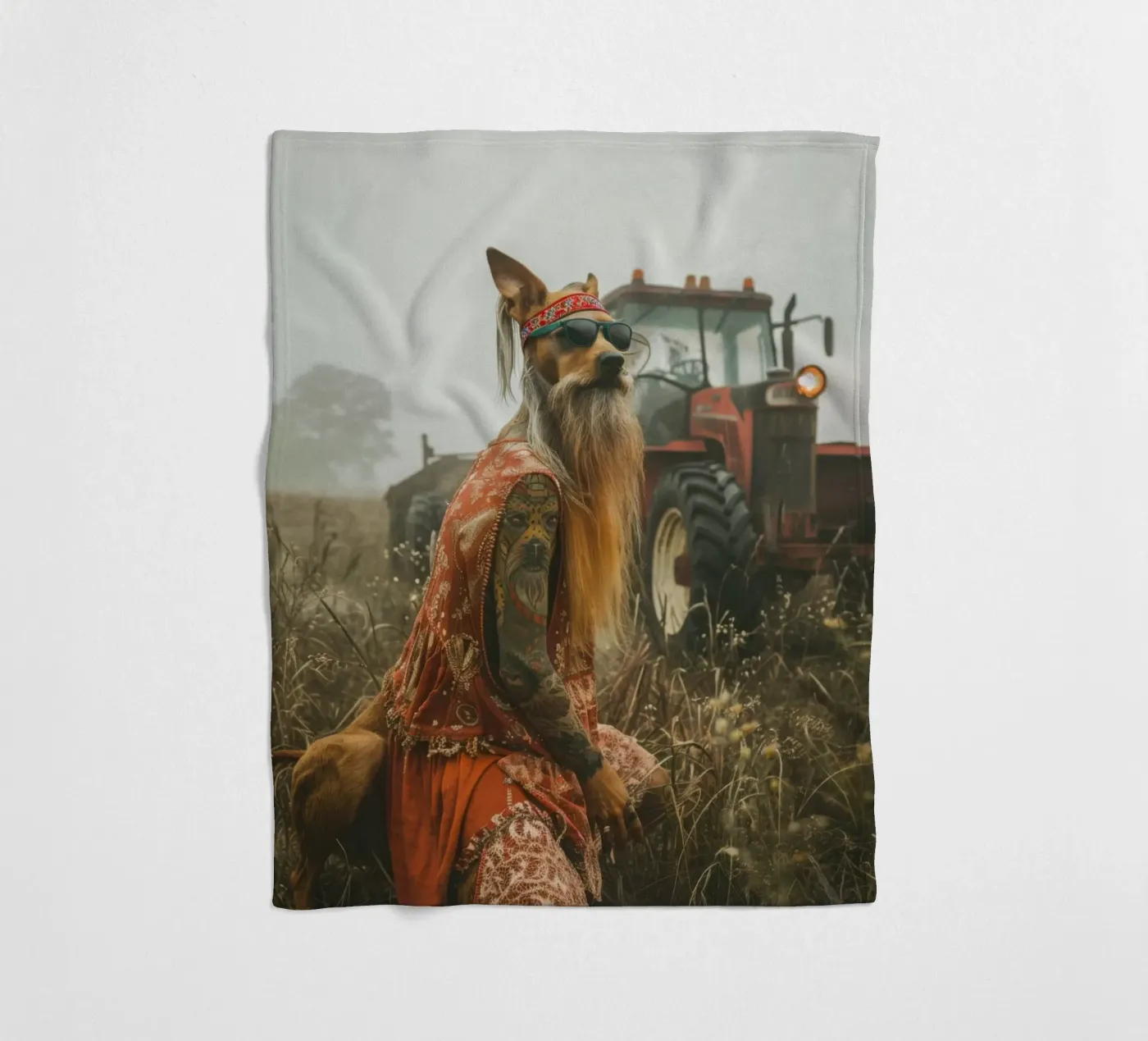 Buck fleece blanket by Affiches Chien Originales – Dogland