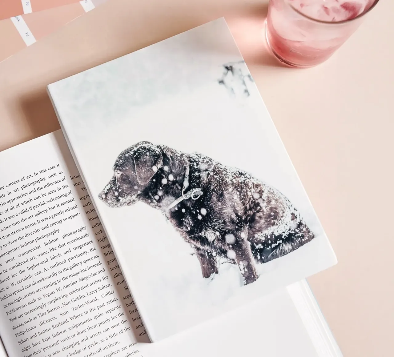 Winter dog - Loyalty in the snow notebook by Whole©