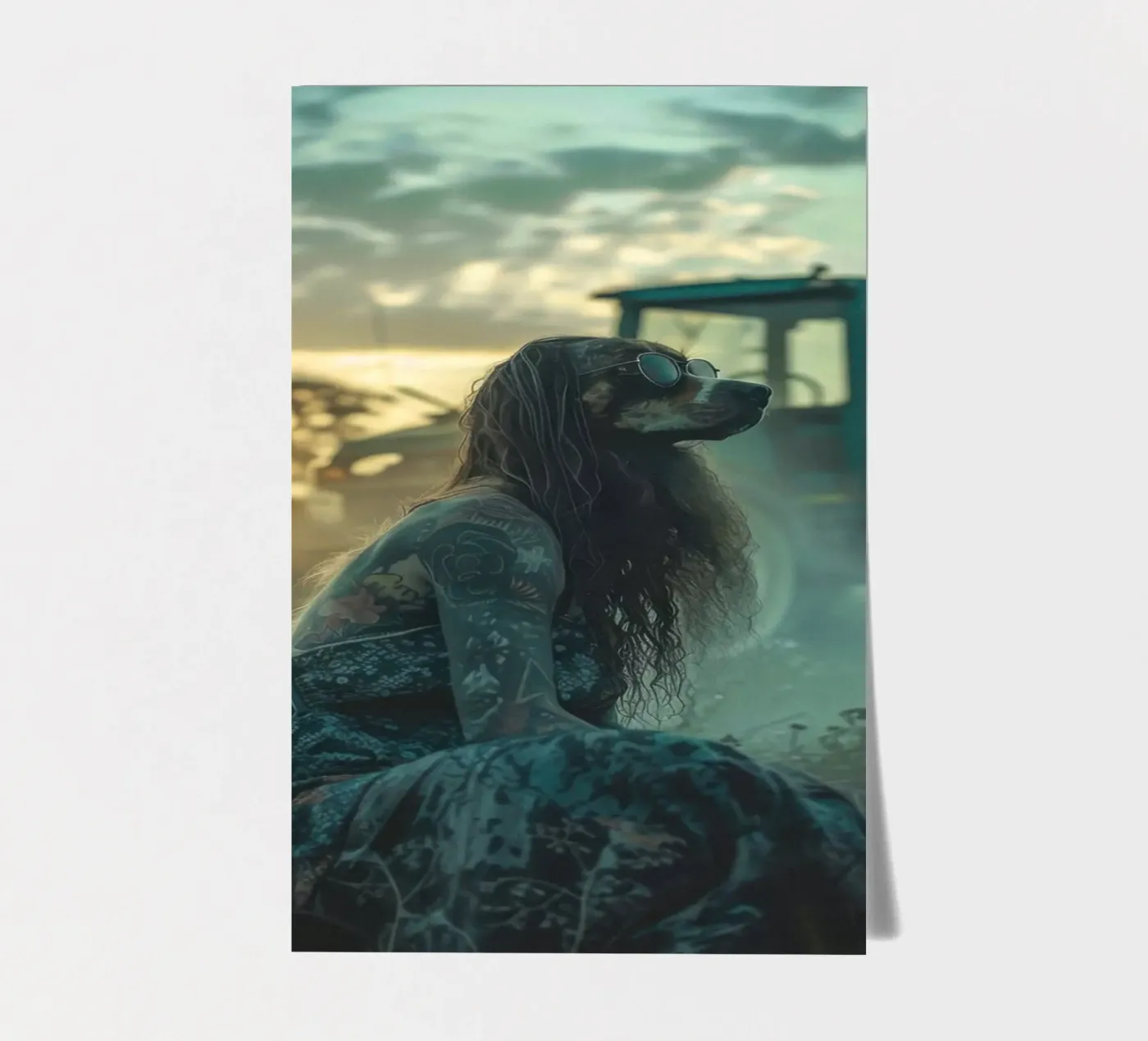 Luna sticker sheet by Affiches Chien Originales – Dogland