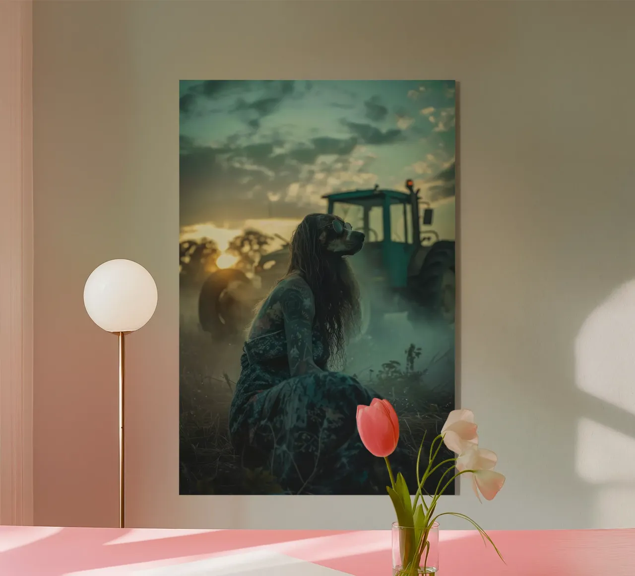 Luna acrylic glass by Affiches Chien Originales – Dogland