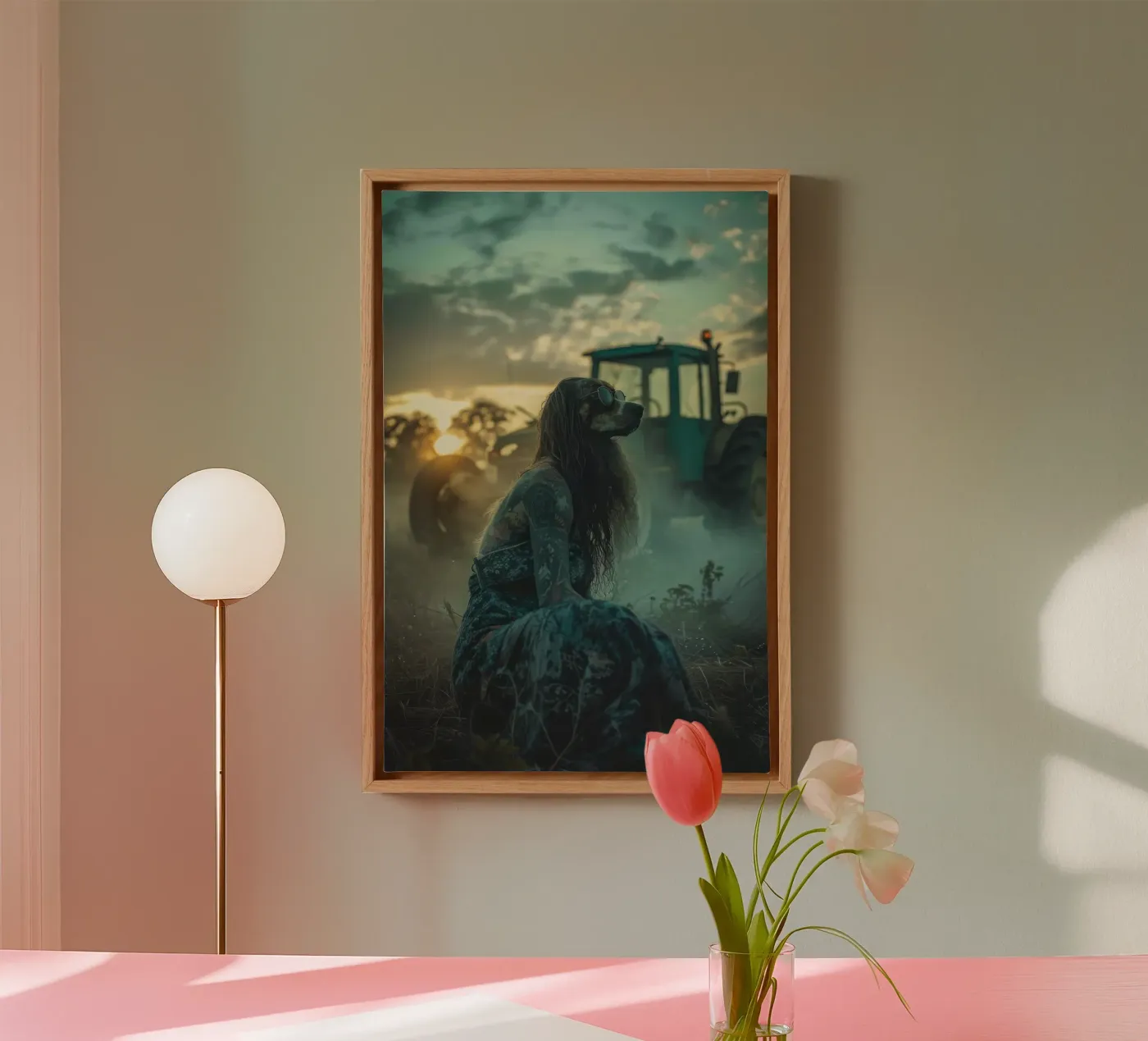 Luna canvas van Affiches Chien Originales – Dogland