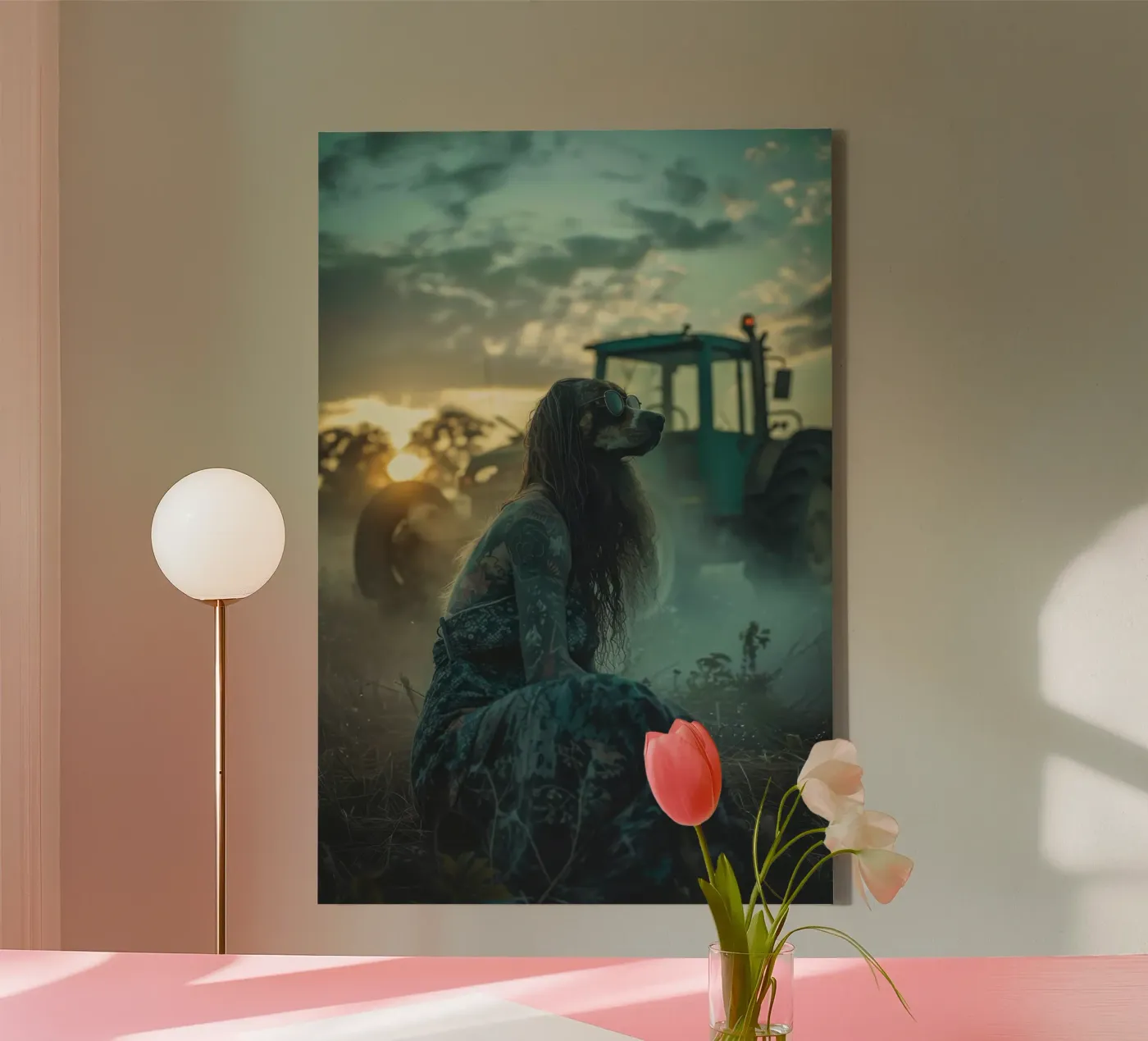 Luna canvas van Affiches Chien Originales – Dogland