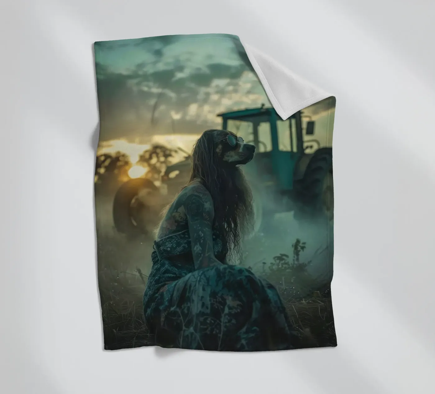 Luna fleecedeken van Affiches Chien Originales – Dogland