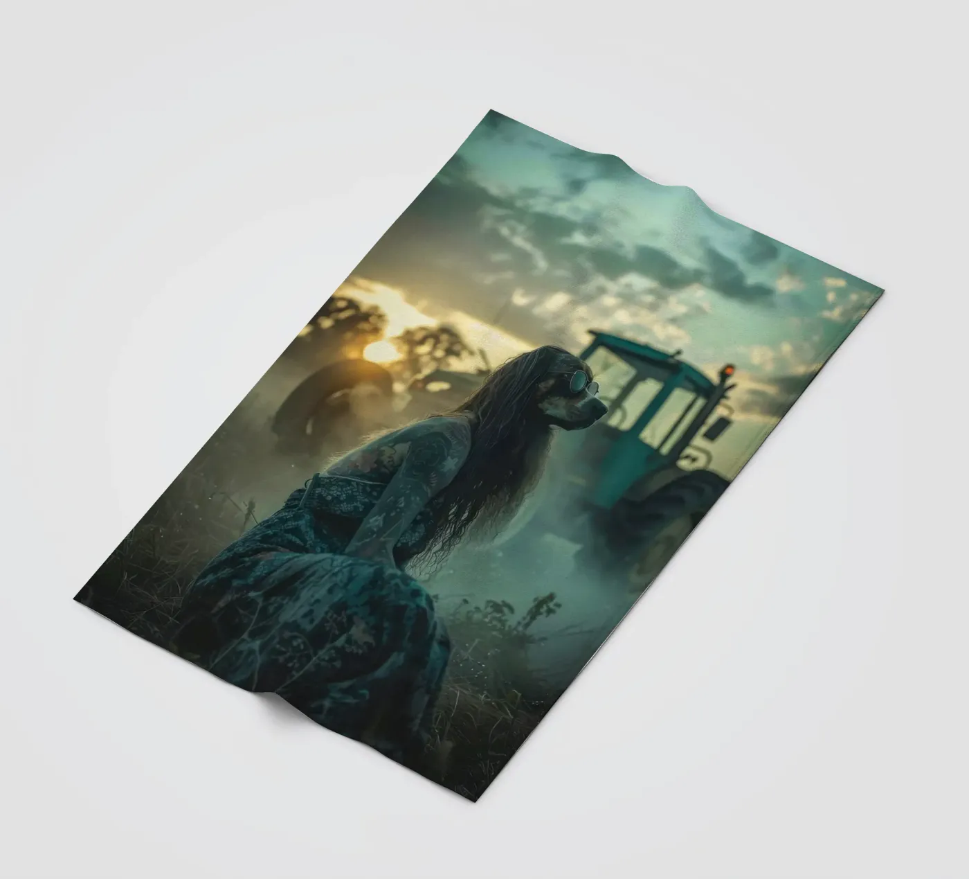 Luna fleecedeken van Affiches Chien Originales – Dogland