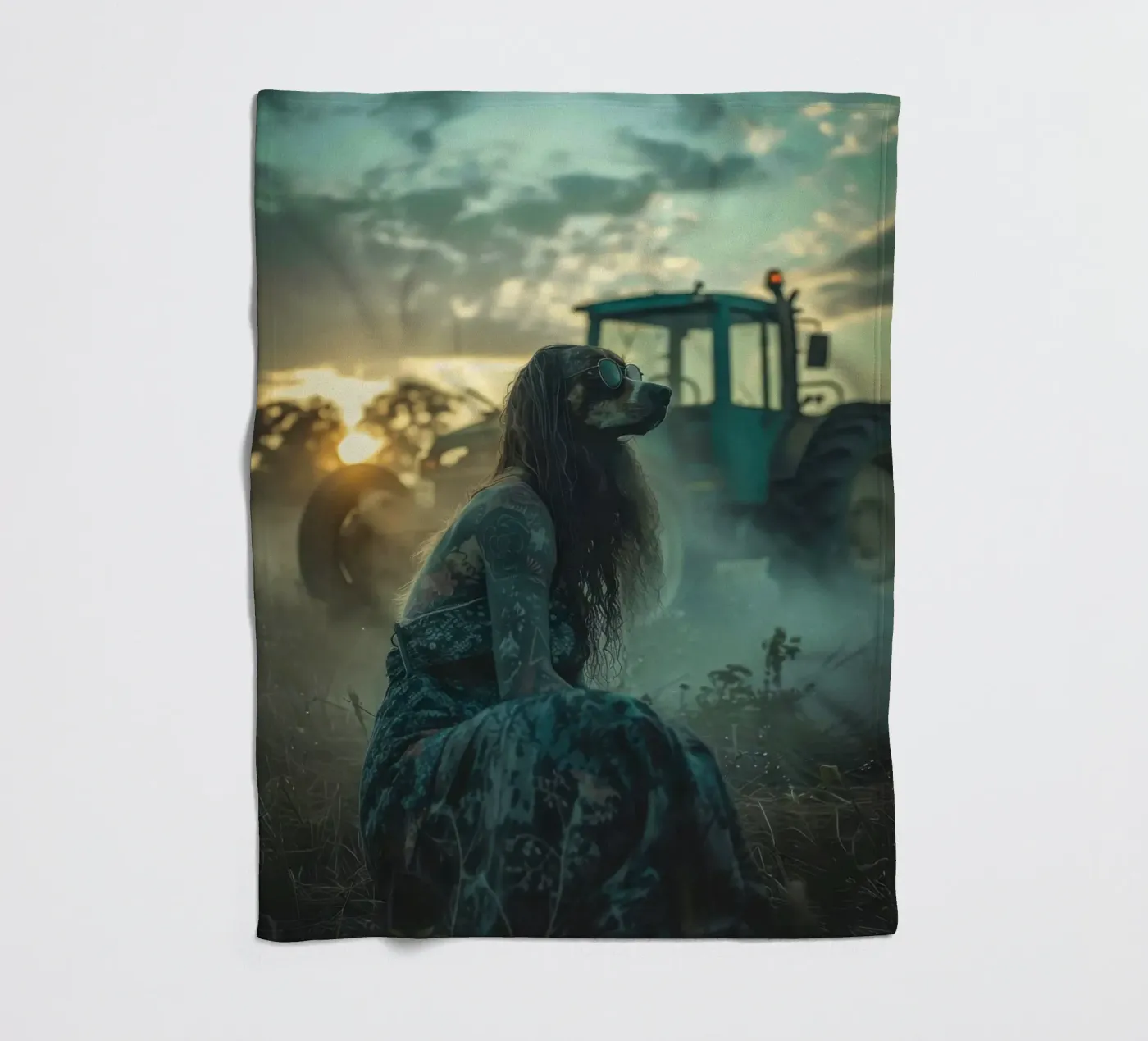 Luna fleecedeken van Affiches Chien Originales – Dogland