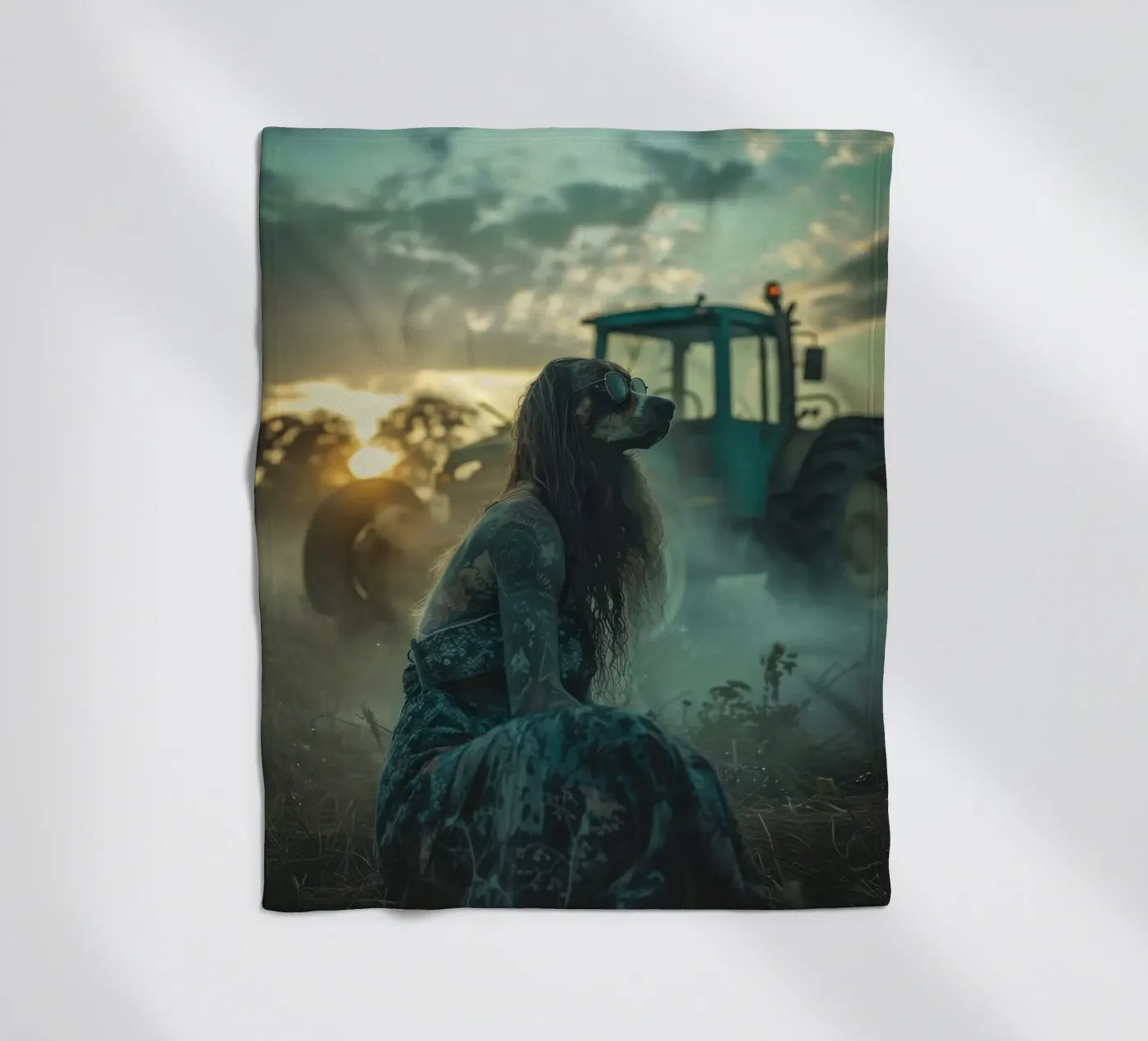 Luna fleecedeken van Affiches Chien Originales – Dogland