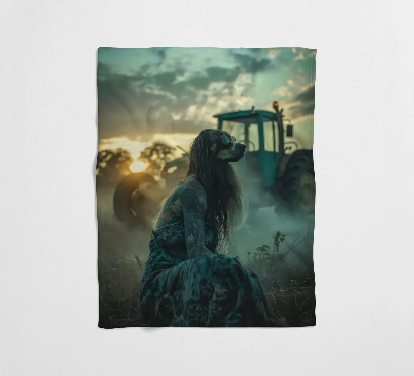 Luna fleecedeken van Affiches Chien Originales – Dogland