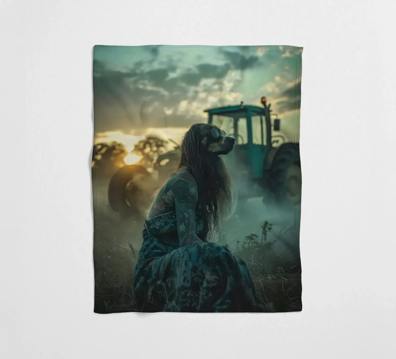 Luna Fleecedecke von Affiches Chien Originales – Dogland