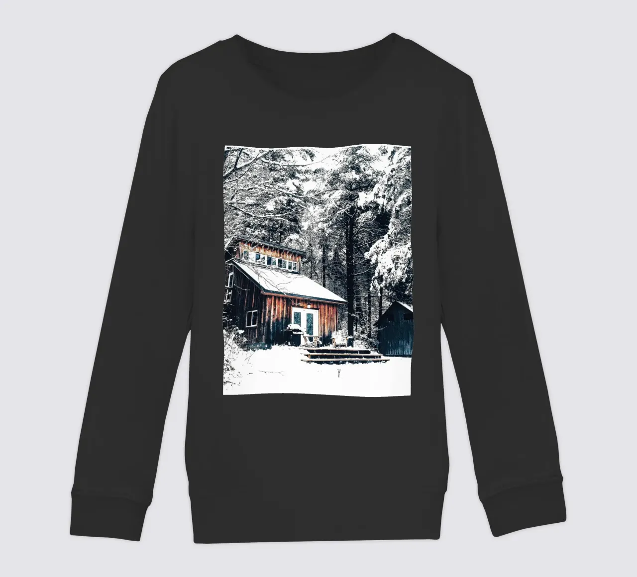 Rifugio invernale nella foresta - un ambiente rustico e accogliente felpa bambino da Whole©