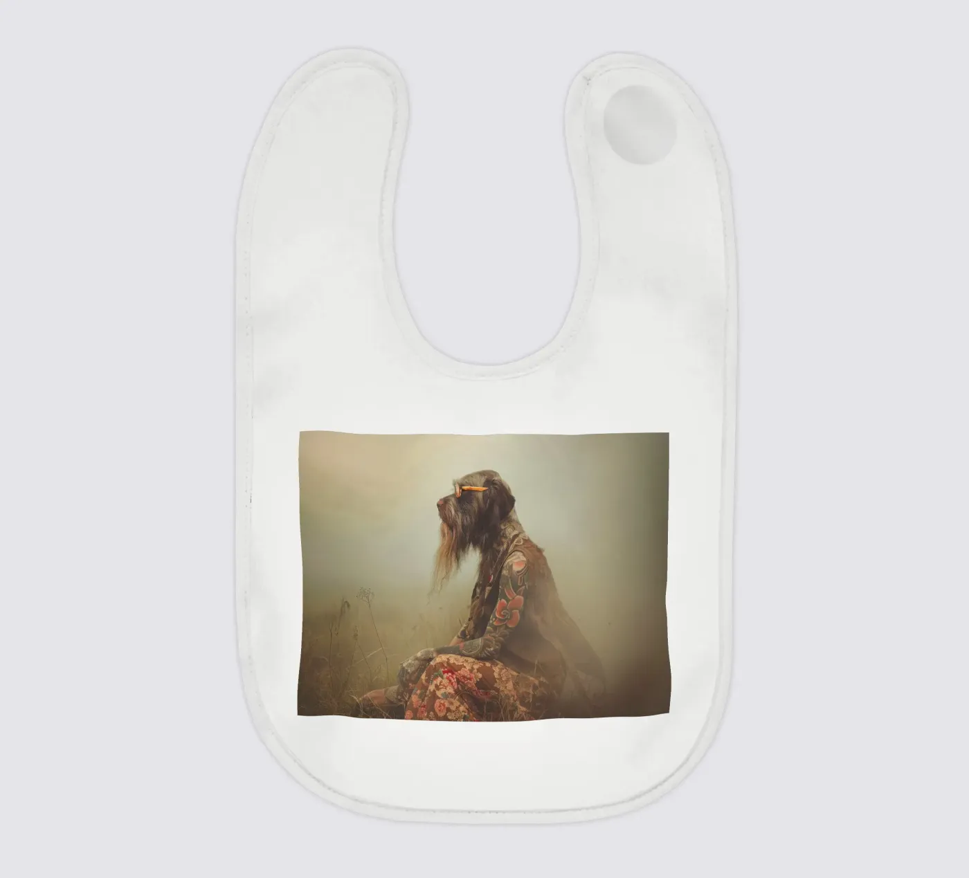Léonard baby bib by Affiches Chien Originales – Dogland