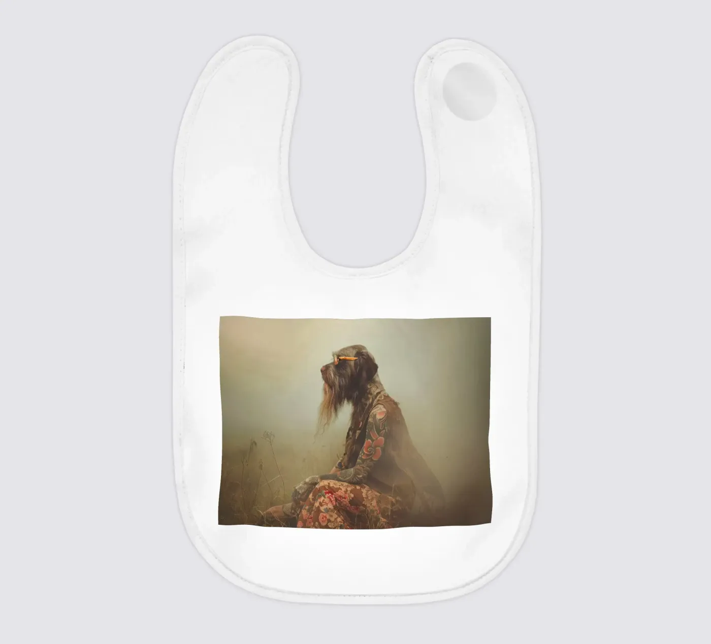 Léonard baby bib by Affiches Chien Originales – Dogland