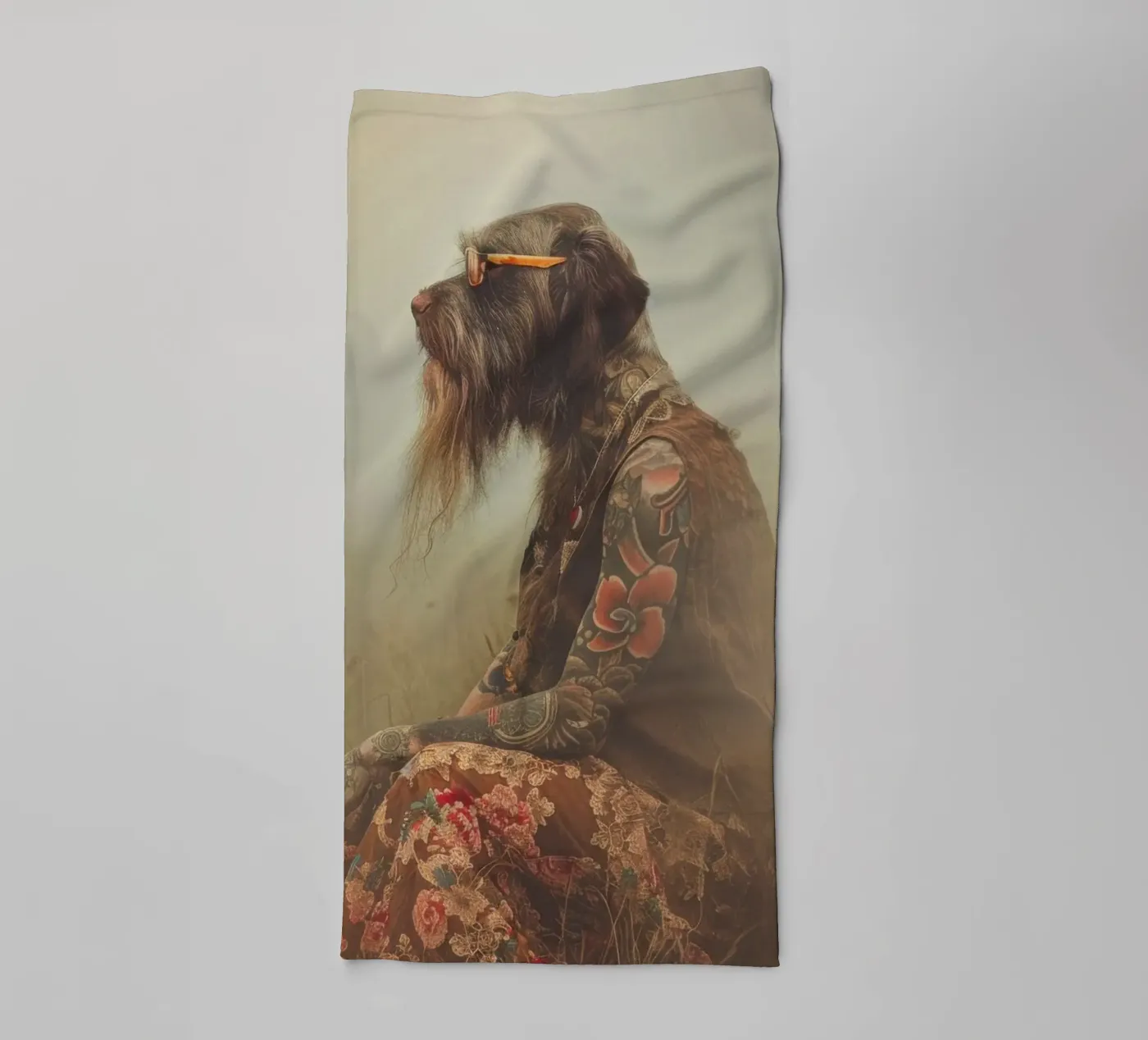 Léonard towel by Affiches Chien Originales – Dogland