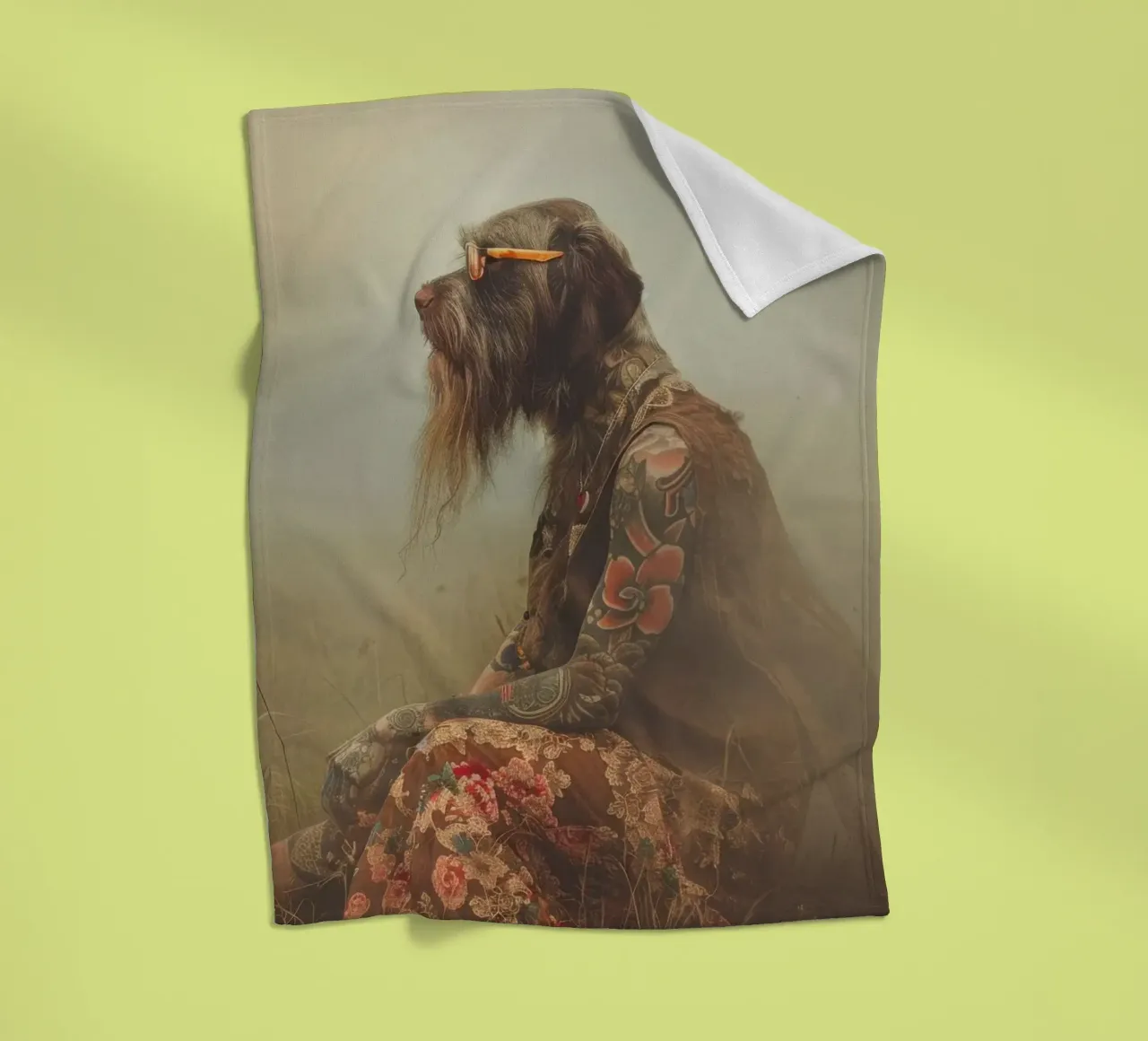 Leonard Fleecedecke von Affiches Chien Originales – Dogland