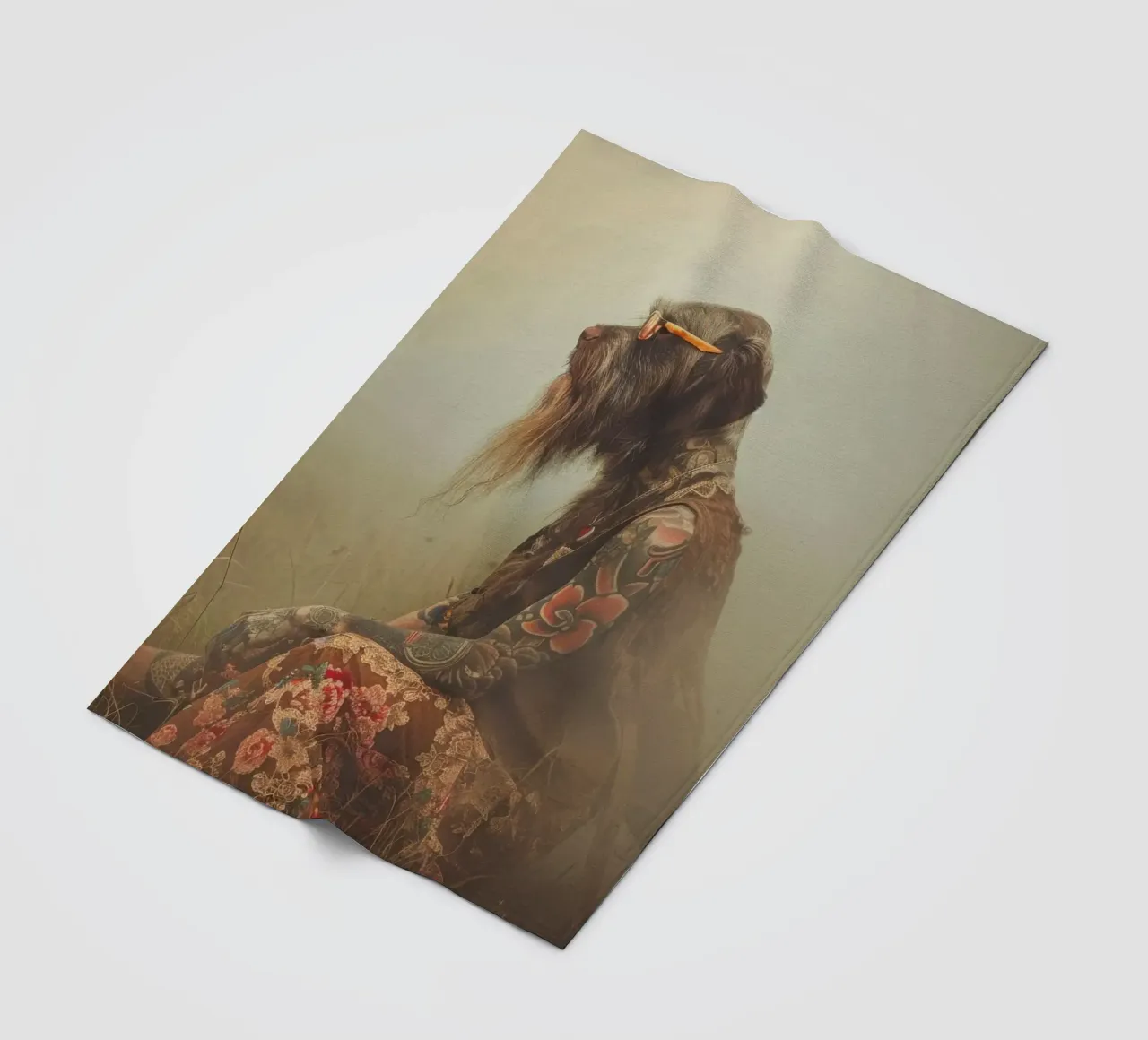 Leonard Fleecedecke von Affiches Chien Originales – Dogland