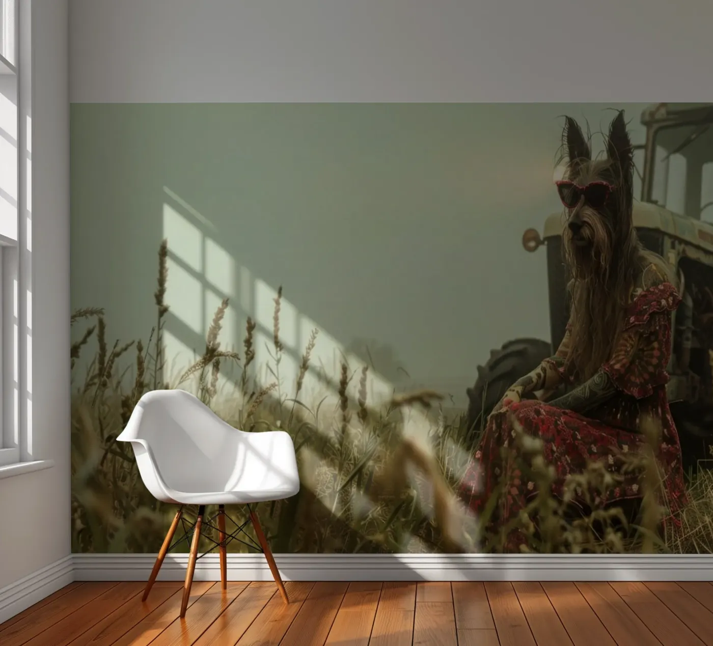 Maxine fotobehang van Affiches Chien Originales – Dogland