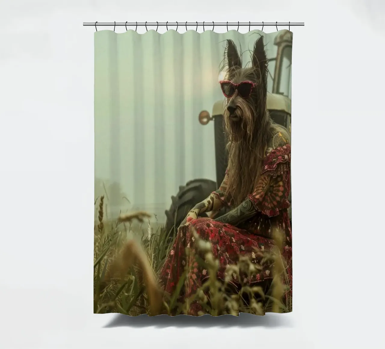 Maxine Duschvorhang von Affiches Chien Originales – Dogland