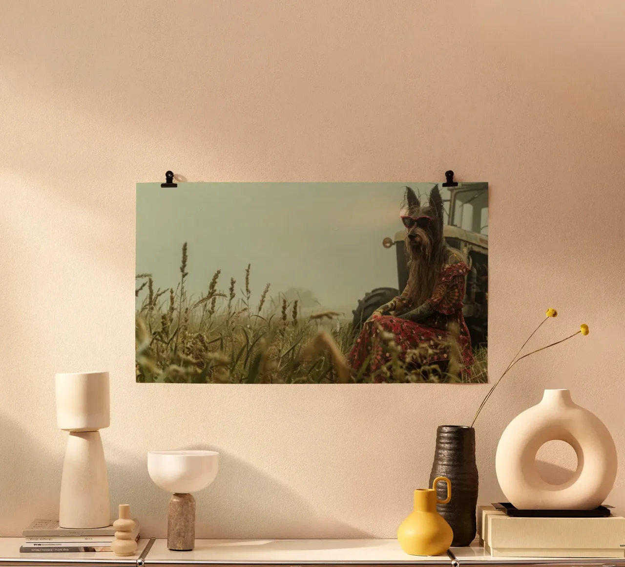 Maxine poster con telaio in plastica da Affiches Chien Originales – Dogland