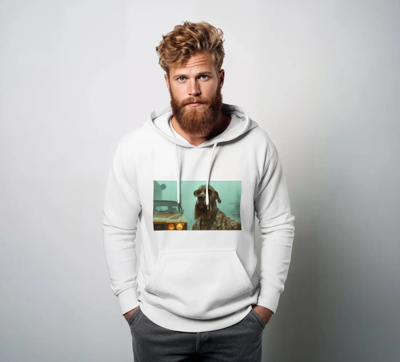 Marcus felpa con cappuccio da Affiches Chien Originales – Dogland