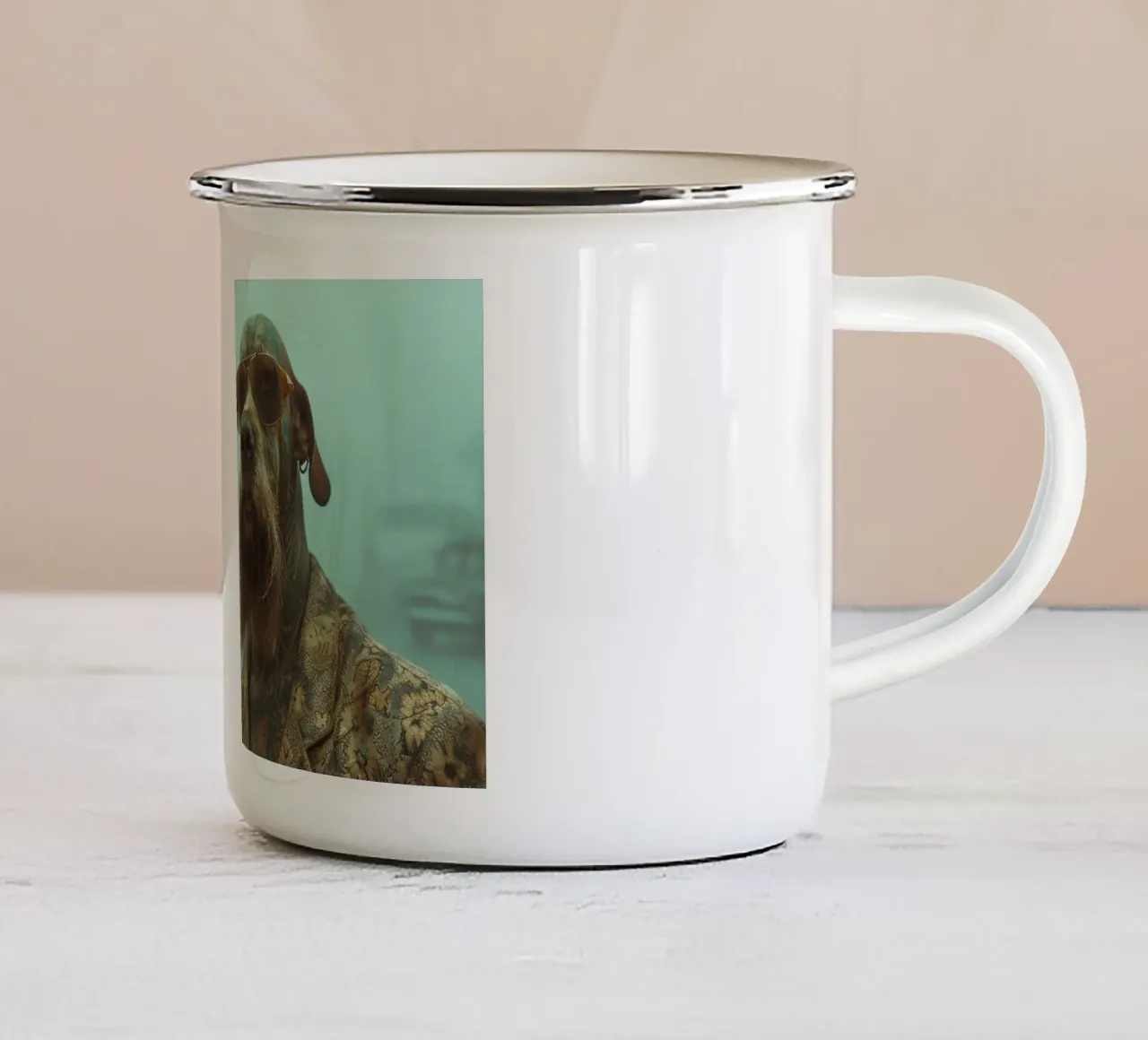Marcus tazza in smalto da Affiches Chien Originales – Dogland