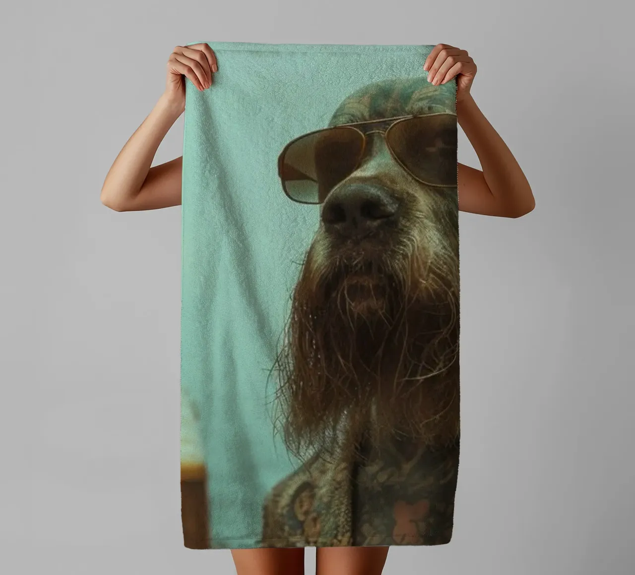 Marcus asciugamano da bagno da Affiches Chien Originales – Dogland