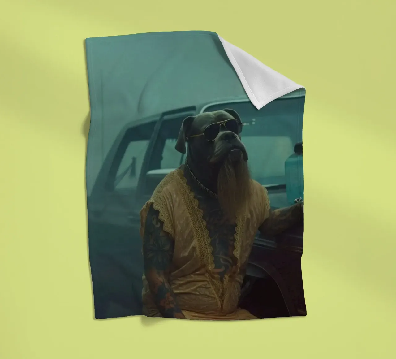 Duky fleecedeken van Affiches Chien Originales – Dogland